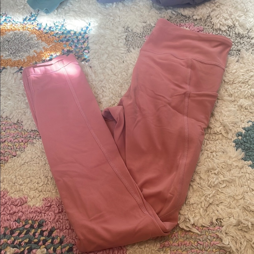 pale pink athleta girl leggings